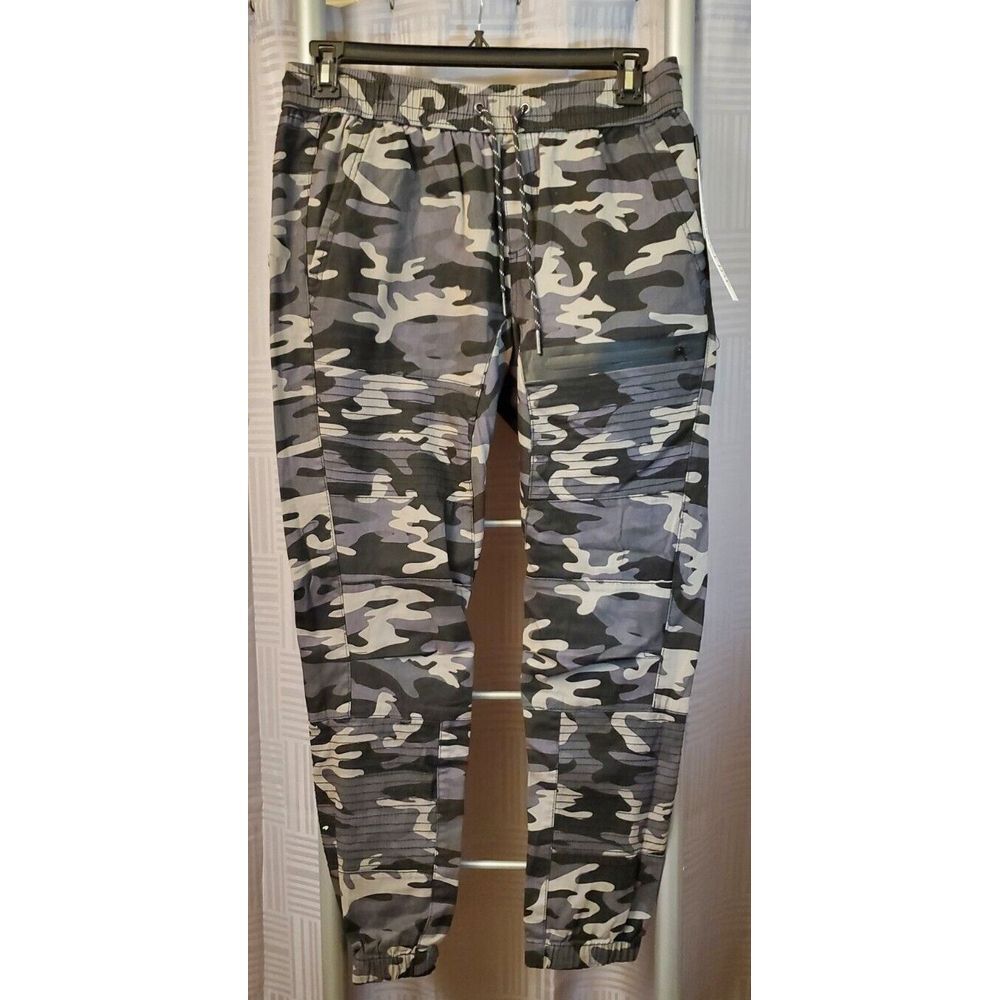 New Ring of Fire Left out  Moto Cargo MEN'S STRETCH JOGGERS Camouflage Grey Camo